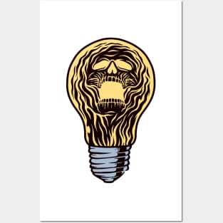 Ghost Light in the Bulb Posters and Art